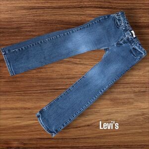 Levi's Perfect Waist 525 Straight Leg Stretch Blue Denim Jeans Plus Size